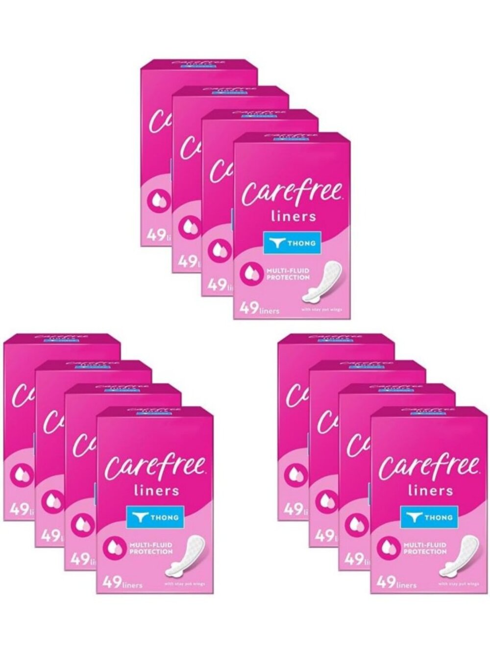 Unscented Thong Panty Liners for Women | Daily Use, Light Periods & Leaks, 49